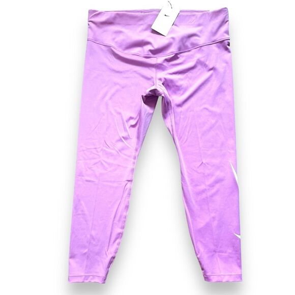 Nike Womens Running Tight Fit Epic Luxe Purple Leggings, Size 1X Swoosh Logo NWT - Picture 2 of 12
